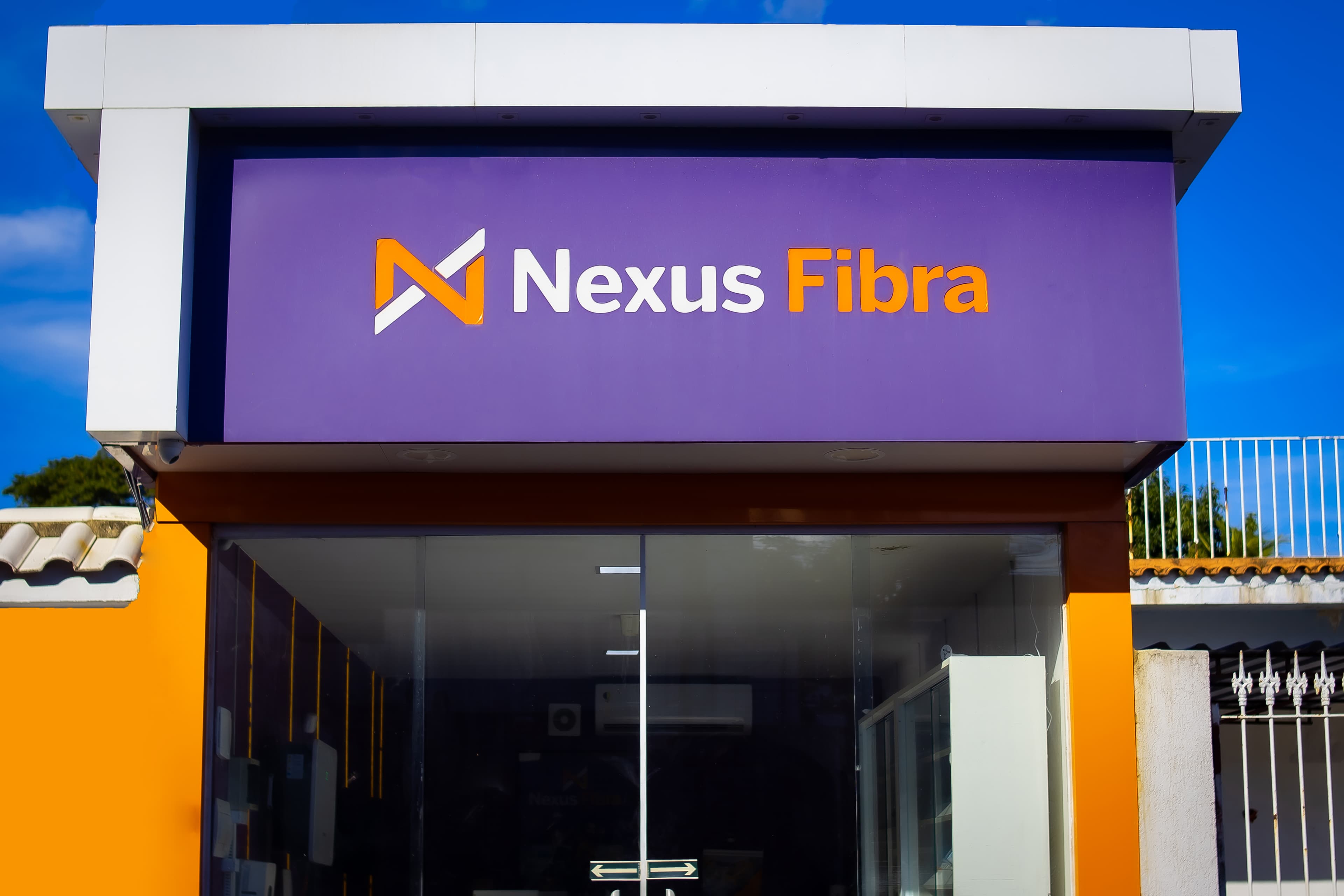 Fibra óptica abstrata